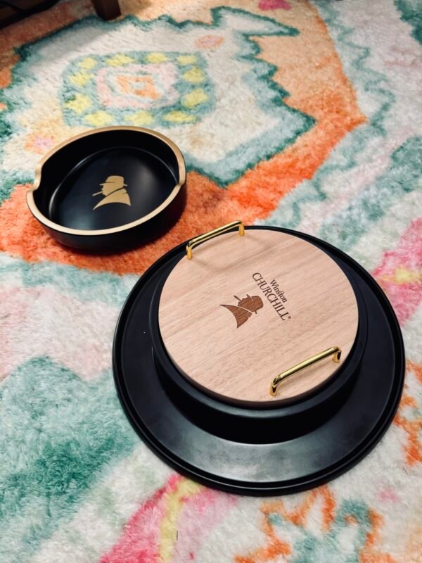 Davidoff Winston Churchill Ashtray and Cigar Accessory Storage Hat - Image 3