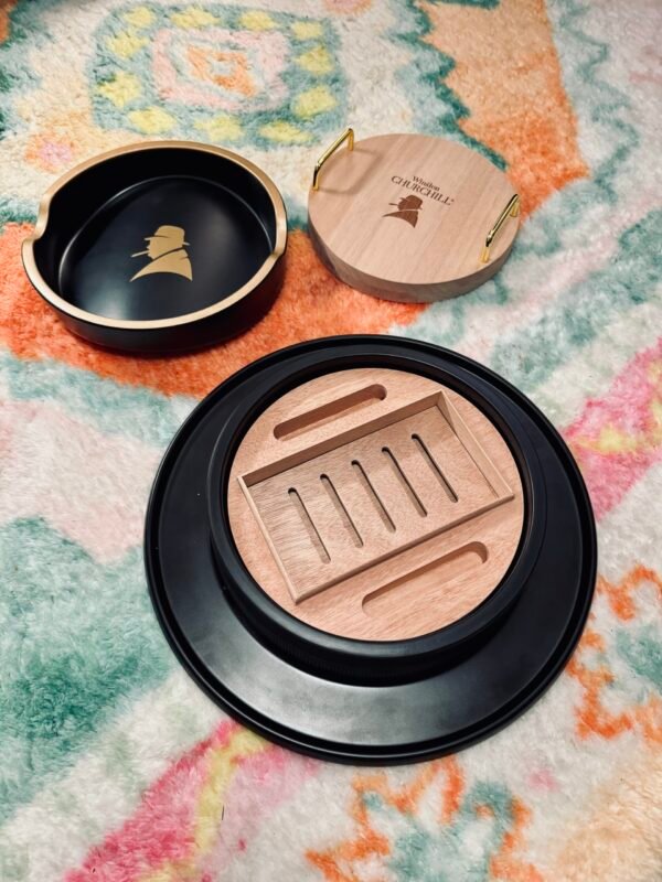 Davidoff Winston Churchill Ashtray and Cigar Accessory Storage Hat - Image 2