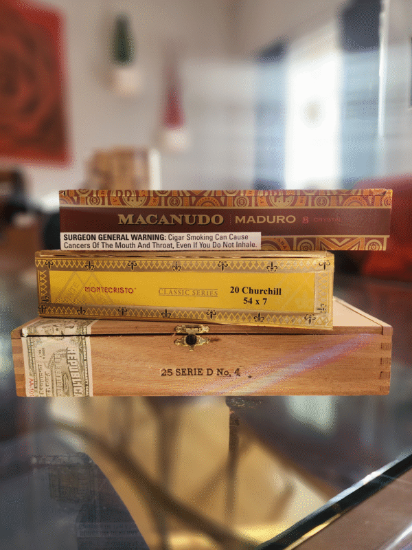 mcanudo partagas montecristo cigar boxes