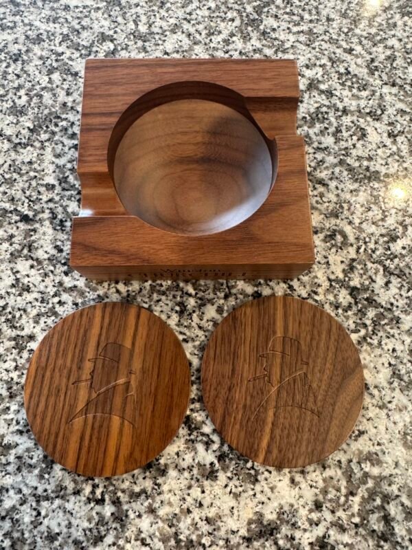 Davidoff Hourglass and Wooden Coaster Set - Image 2