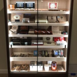 Humidor Cabinet With Sliding Glass Doors